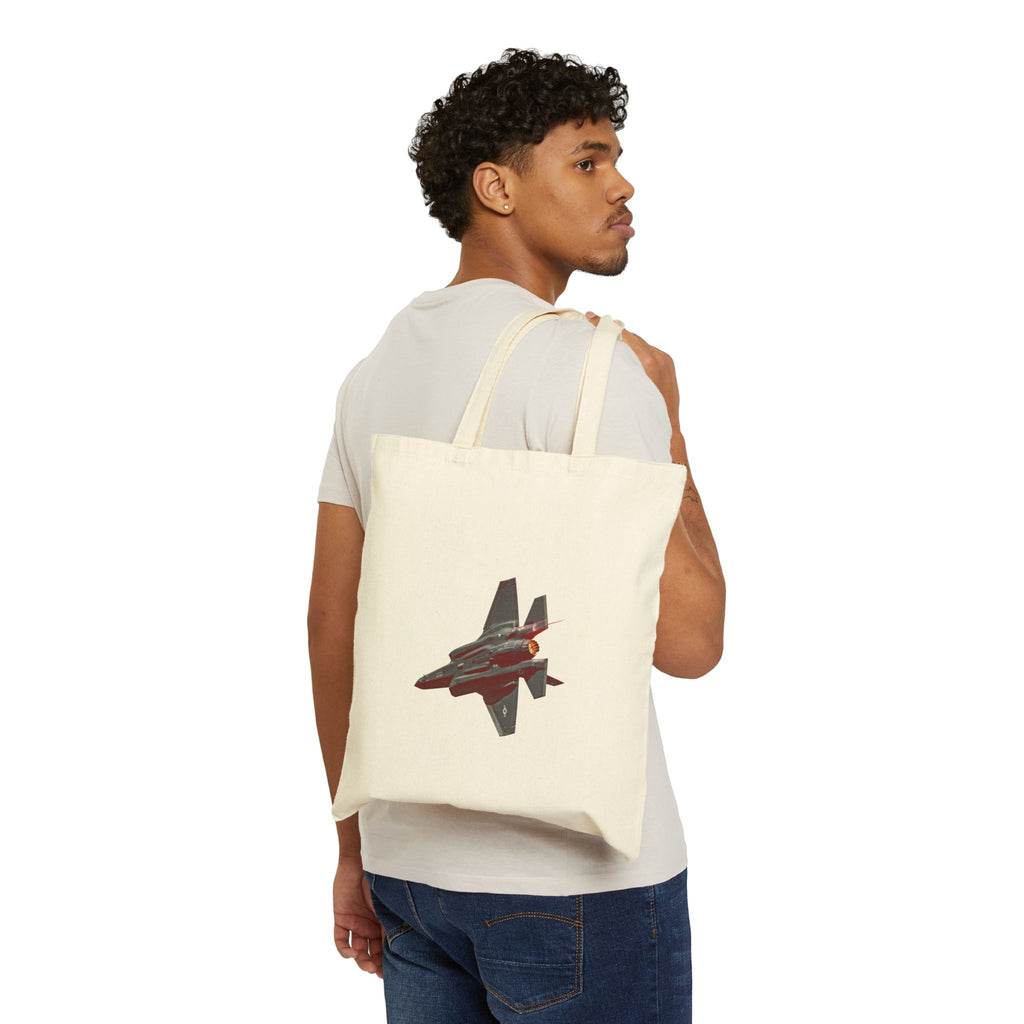 F-35 Cotton Canvas Tote Bag - Space Race Clothing Co.