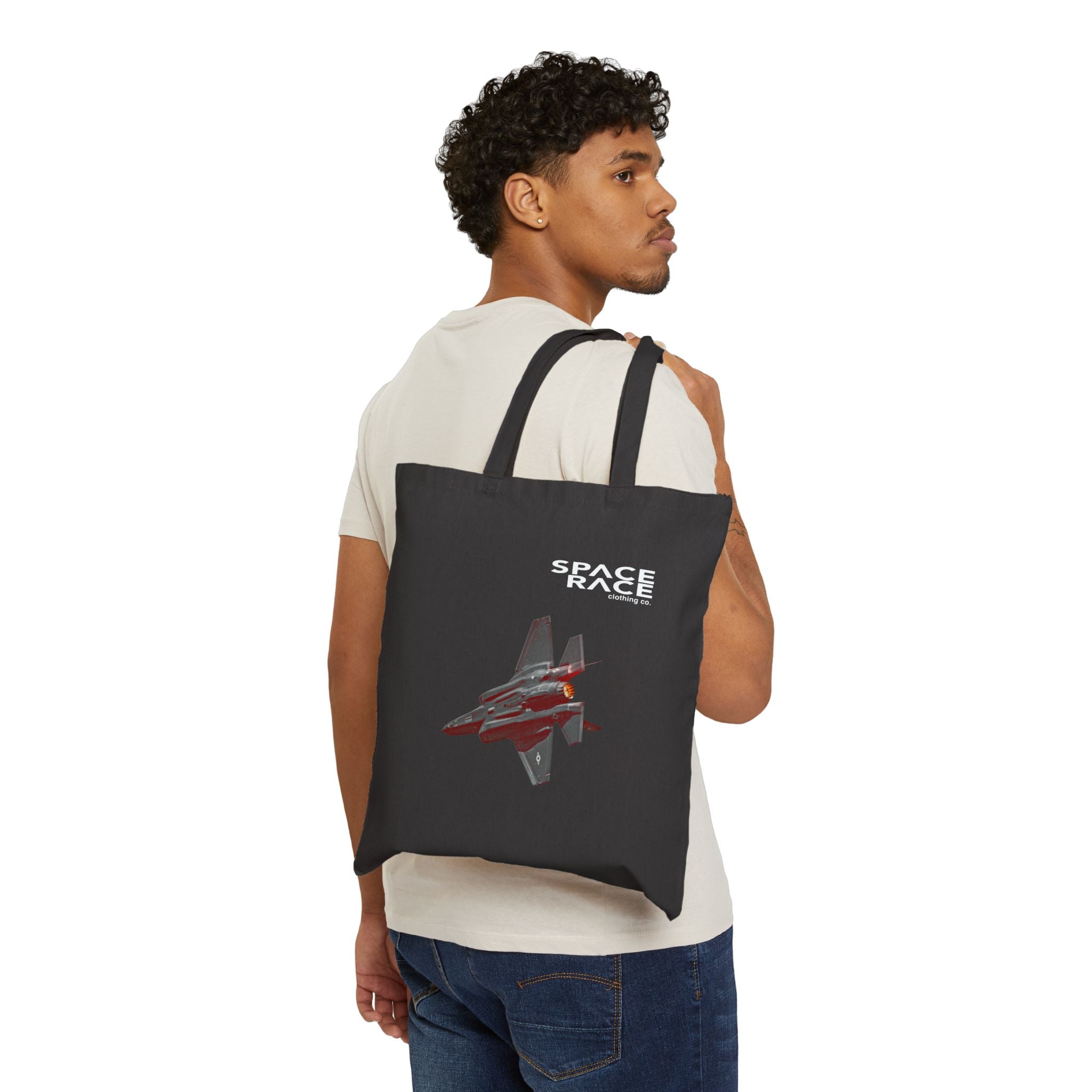F-35 Cotton Canvas Tote Bag - Space Race Clothing Co.